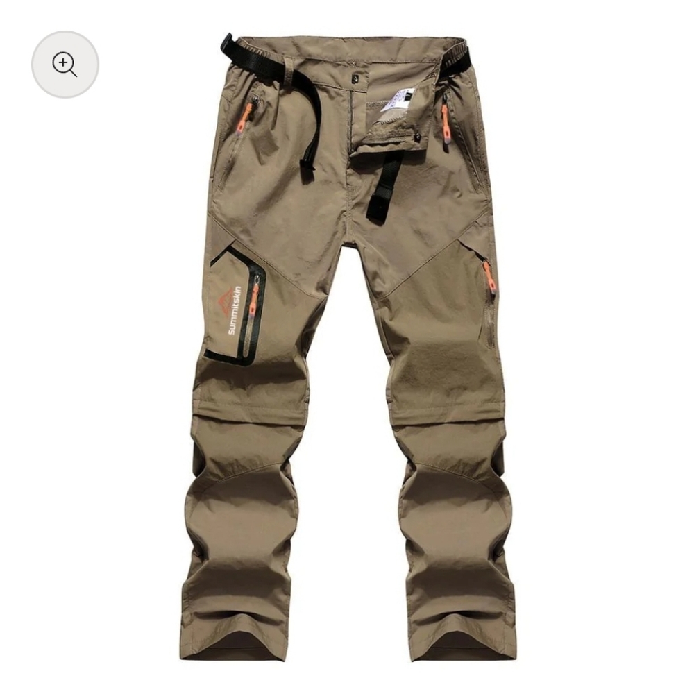 Summitskin versa khaki lightweight hiking mountain pants / shorts NWT